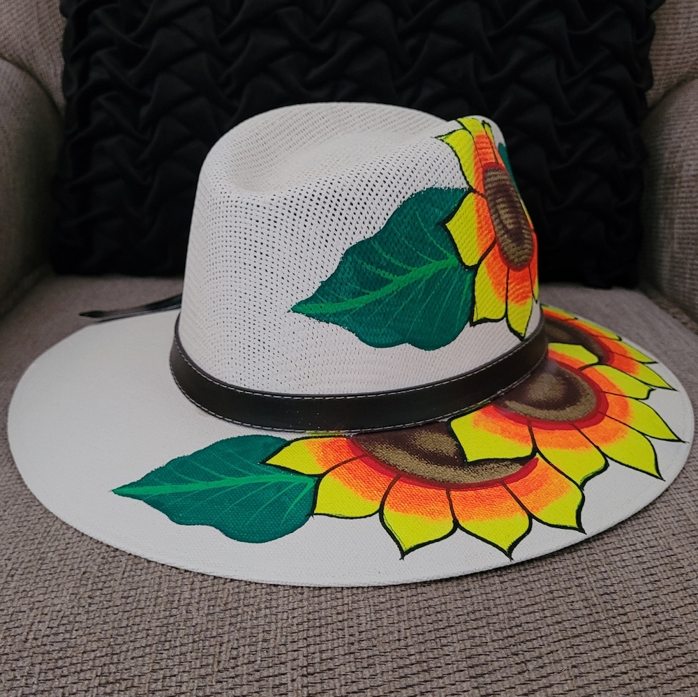 ANPA MEXICAN ARTISANAL HAND PAINTED FEDORA HAT